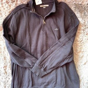 Greg Norman Collection Black 1/4 Zip Up Sweater‎